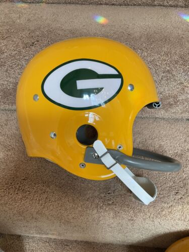1967 motorcycle helmet TK2 Style Football Helmet Custom 1967 Green Bay Packers Bart Starr Sup – WESTBROOKSPORTSCARDS