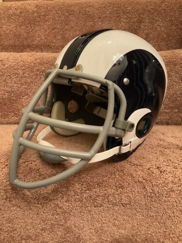 Los Angeles Rams Painted Horns RK2 Style Suspension Football Deacon Jones Sports Mem, Cards & Fan Shop:Fan Apparel & Souvenirs:Football-NFL Riddell