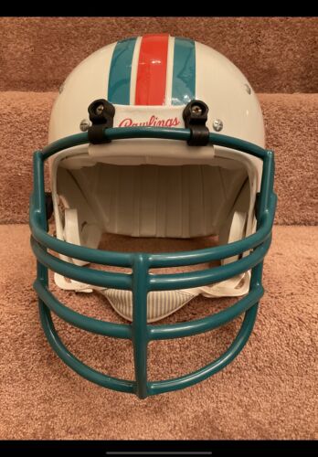 Vintage Rawlings HCVP Football Helmet Custom Miami Dolphins Dan Marino 1980 Sports Mem, Cards & Fan Shop:Fan Apparel & Souvenirs:Football-NFL Riddell