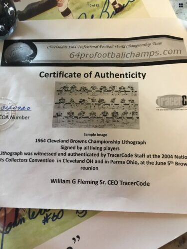 CLEVELAND BROWNS 1964 CHAMPIONSHIP TEAM 24 Players SIGNED Autograph JIM BROWN Sports Mem, Cards & Fan Shop:Autographs-Original:Football-NFL:Photos WESTBROOKSPORTSCARDS