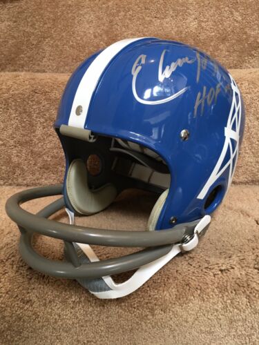 Riddell kra-Lite RK2 Suspension Football Helmet Houston Oilers Elvin Bethea Autograph Sports Mem, Cards & Fan Shop:Autographs-Original:Football-NFL:Helmets WESTBROOKSPORTSCARDS