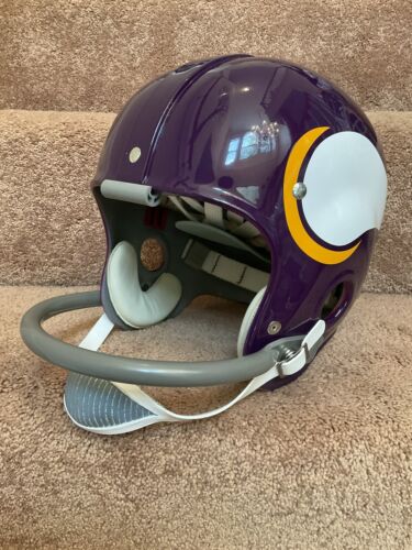 Minnesota Vikings Painted Horns RK2 Style Suspension Football Helmet Joe Kapp Sports Mem, Cards & Fan Shop:Fan Apparel & Souvenirs:Football-NFL Riddell