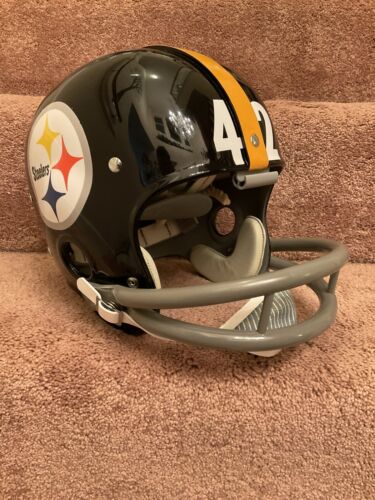 RK2 Vintage Style Custom Pittsburgh Steelers Football Helmet Dick Hoak Sports Mem, Cards & Fan Shop:Fan Apparel & Souvenirs:Football-NFL WESTBROOKSPORTSCARDS