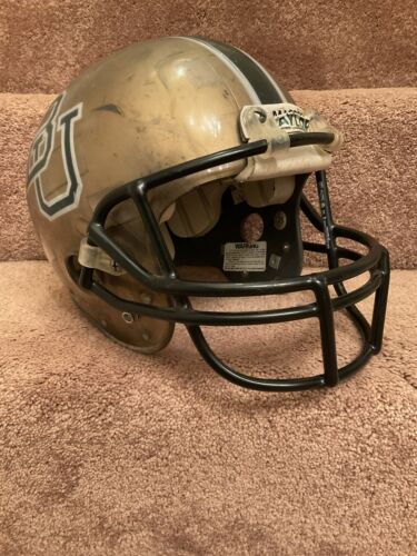 Maxpro MACPRO Baylor Bears 1985 Game Used Clear Shell Football Helmet Rare Sports Mem, Cards & Fan Shop:Autographs-Original:Football-NFL:Helmets WESTBROOKSPORTSCARDS   