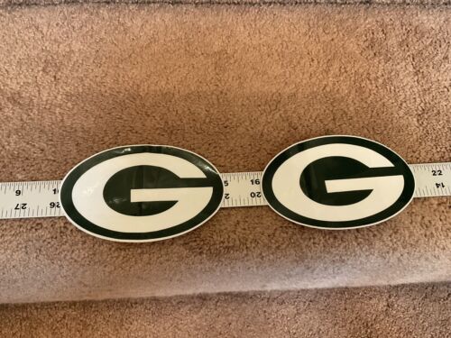 Full Size Green Bay Packers Vintage Authentic Thin Mil Football Helmet Decals Sports Mem, Cards & Fan Shop:Autographs-Original:Football-NFL:Helmets WESTBROOKSPORTSCARDS