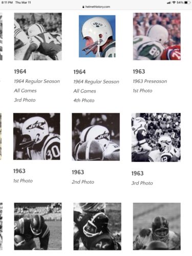 Riddell Kra-Lite RK2 Suspension Football Helmet 1963 New York Jets Sports Mem, Cards & Fan Shop:Fan Apparel & Souvenirs:Football-NFL Riddell