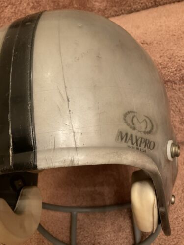Maxpro 1980s Football Helmet Oakland Los Angeles Raiders Clear Shell Rare Sports Mem, Cards & Fan Shop:Autographs-Original:Football-NFL:Helmets WESTBROOKSPORTSCARDS