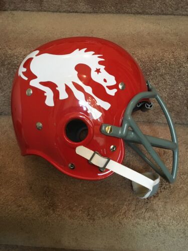 Riddell Kra-Lite RK2 Suspension Football Helmet 1963 Denver Broncos Cowcatcher Sports Mem, Cards & Fan Shop:Fan Apparel & Souvenirs:Football-NFL Riddell   