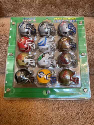 Original 1984 Riddell USFL Pocket Pro Helmet Set United States Football League Sports Mem, Cards & Fan Shop:Fan Apparel & Souvenirs:Football-Other Riddell