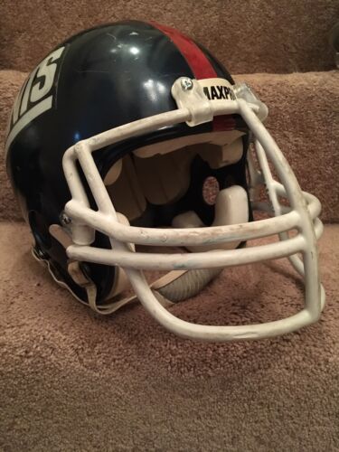 Maxpro New York Giants 1980s Football Helmet Rare Sports Mem, Cards & Fan Shop:Autographs-Original:Football-NFL:Helmets WESTBROOKSPORTSCARDS