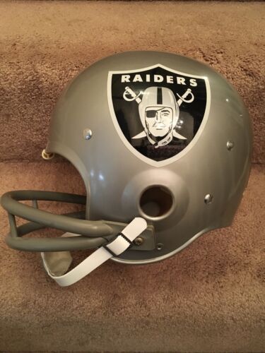 Vintage Riddell Kra-Lite TK2 Football Helmet-1971 Oakland Raiders Biletnikoff Sports Mem, Cards & Fan Shop:Fan Apparel & Souvenirs:Football-NFL Riddell
