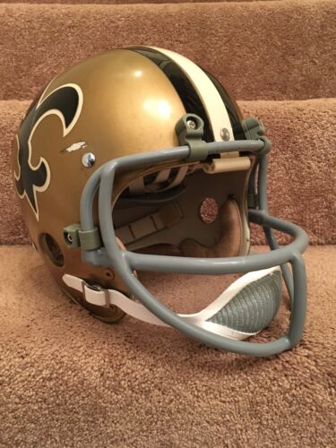 Vintage Riddell Kra-Lite TK Football Helmet 1973 New Orleans Saints Abramowicz Sports Mem, Cards & Fan Shop:Fan Apparel & Souvenirs:Football-NFL Riddell