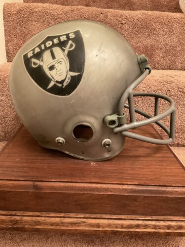 Maxpro 1980s Football Helmet Oakland Los Angeles Raiders Clear Shell Rare Sports Mem, Cards & Fan Shop:Autographs-Original:Football-NFL:Helmets WESTBROOKSPORTSCARDS   