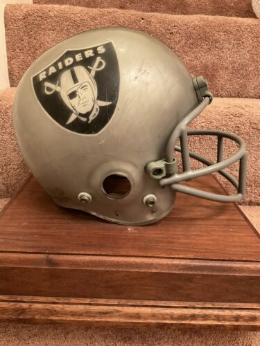 Maxpro 1980s Football Helmet Oakland Los Angeles Raiders Clear Shell Rare Sports Mem, Cards & Fan Shop:Autographs-Original:Football-NFL:Helmets WESTBROOKSPORTSCARDS