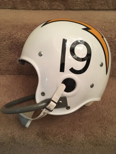 Riddell Kra-Lite RK2 Suspension 1963 San Diego Chargers Football Helmet Alworth Sports Mem, Cards & Fan Shop:Fan Apparel & Souvenirs:Football-NFL Riddell