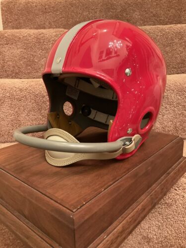 Hugh “The King” McElhenny Autographed 1955 Style RT Suspension Football Helmet Sports Mem, Cards & Fan Shop:Game Used Memorabilia:Football-NFL:Helmet WESTBROOKSPORTSCARDS
