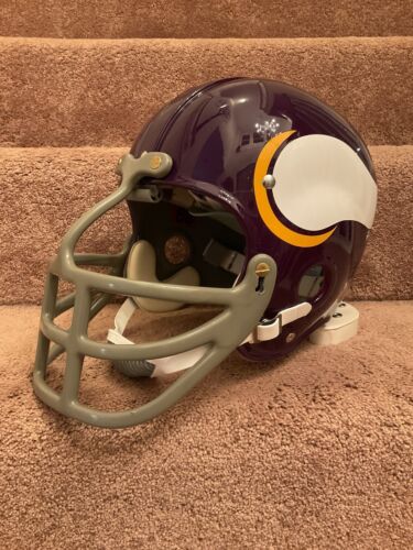 Minnesota Vikings Painted Horns RK2 Style Suspension Football Helmet Alan Page Sports Mem, Cards & Fan Shop:Fan Apparel & Souvenirs:Football-NFL Riddell   