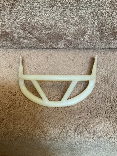 ORIGINAL Wilson 2-Bar 1950-1960s Football Helmet Facemask White Bone Color Sports Mem, Cards & Fan Shop:Game Used Memorabilia:Football-NFL:Helmet WESTBROOKSPORTSCARDS