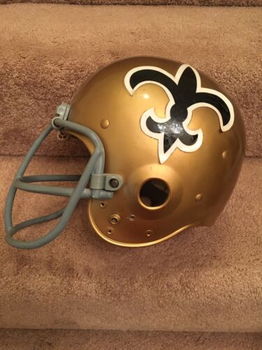 Authentic Riddell Kra-Lite RAC-H2 New Orleans Saints Football Helmet Game Used Sports Mem, Cards & Fan Shop:Fan Apparel & Souvenirs:Football-NFL Riddell   