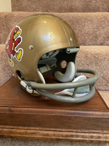 1967 Iowa State Cyclones TK Suspension Football Helmet Authentic Reproduction Sports Mem, Cards & Fan Shop:Fan Apparel & Souvenirs:College-NCAA WESTBROOKSPORTSCARDS