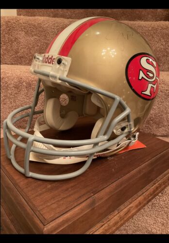 Vintage Riddell VSR-4 Football Helmet San Francisco 49ers Montana Rice Autograph Sports Mem, Cards & Fan Shop:Fan Apparel & Souvenirs:Football-NFL Riddell