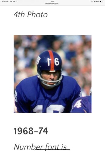 Riddell TK2 Suspension Football Helmet New York Giants Rare Concussion Padding Sports Mem, Cards & Fan Shop:Fan Apparel & Souvenirs:Football-NFL Riddell   