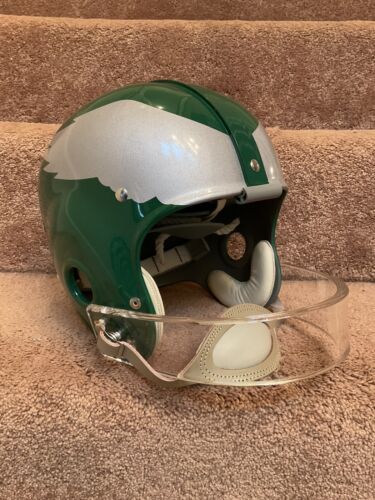 Philadelphia Eagles Painted Wings RK4 Style Lucite Facemask Football Helmet Sports Mem, Cards & Fan Shop:Fan Apparel & Souvenirs:Football-NFL Riddell