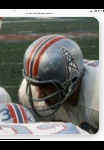 Vintage TK-2 Style Football Helmet 1966-67 Houston Oilers Sports Mem, Cards & Fan Shop:Fan Apparel & Souvenirs:Football-NFL Riddell   