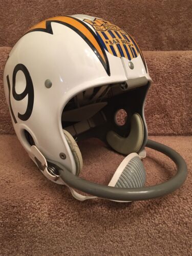 Riddell Kra-Lite RK2 Suspension 1963 San Diego Chargers Football Helmet Alworth Sports Mem, Cards & Fan Shop:Fan Apparel & Souvenirs:Football-NFL Riddell   