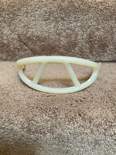 ORIGINAL Wilson 2-Bar 1950-1960s Football Helmet Facemask White Bone Color Sports Mem, Cards & Fan Shop:Game Used Memorabilia:Football-NFL:Helmet WESTBROOKSPORTSCARDS