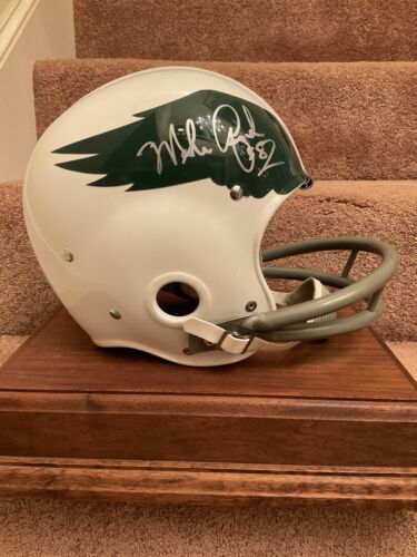 Bill Bergy Autographed Philadelphia Eagles Riddell Kra-Lite RK2 Football Helmet Sports Mem, Cards & Fan Shop:Autographs-Original:Football-NFL:Helmets WESTBROOKSPORTSCARDS