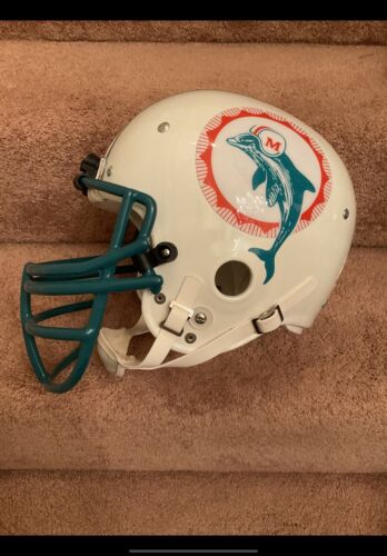 Vintage Rawlings HCVP Football Helmet Custom Miami Dolphins Dan Marino 1980 Sports Mem, Cards & Fan Shop:Fan Apparel & Souvenirs:Football-NFL Riddell