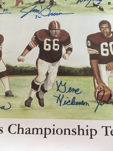 CLEVELAND BROWNS 1964 CHAMPIONSHIP TEAM 24 Players SIGNED Autograph JIM BROWN Sports Mem, Cards & Fan Shop:Autographs-Original:Football-NFL:Photos WESTBROOKSPORTSCARDS   