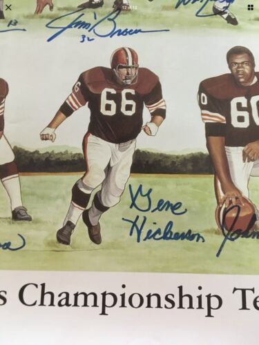 CLEVELAND BROWNS 1964 CHAMPIONSHIP TEAM 24 Players SIGNED Autograph JIM BROWN Sports Mem, Cards & Fan Shop:Autographs-Original:Football-NFL:Photos WESTBROOKSPORTSCARDS