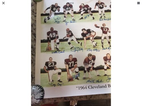 CLEVELAND BROWNS 1964 CHAMPIONSHIP TEAM 24 Players SIGNED Autograph JIM BROWN Sports Mem, Cards & Fan Shop:Autographs-Original:Football-NFL:Photos WESTBROOKSPORTSCARDS