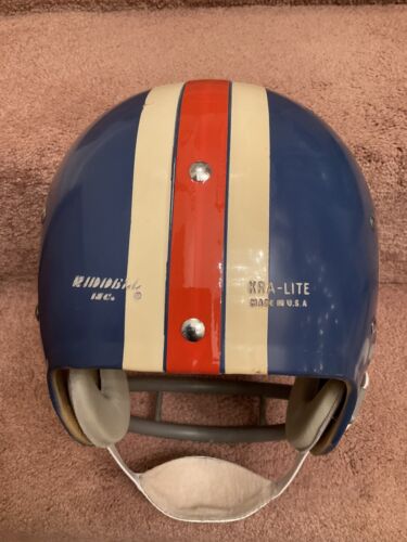 Vintage Riddell Authentic Denver Broncos Kra-Lite TK2 1971 Football Helmet Rare Sports Mem, Cards & Fan Shop:Fan Apparel & Souvenirs:Football-NFL Riddell