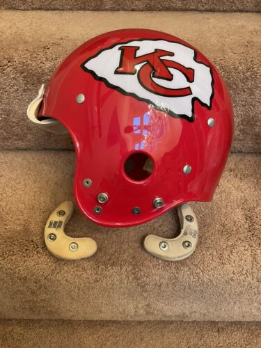 Vintage 1970s TK2 Riddell Kra-Lite II Football Helmet Kansas City Chiefs Sports Mem, Cards & Fan Shop:Fan Apparel & Souvenirs:Football-NFL Riddell   