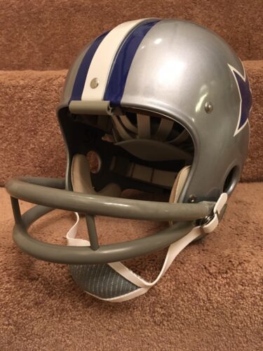 Riddell Kra-Lite RK2 Suspension Football Helmet 1966 Dallas Cowboys Chuck Howley Sports Mem, Cards & Fan Shop:Fan Apparel & Souvenirs:Football-NFL Riddell   