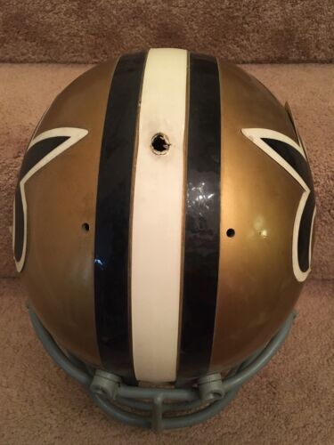 Authentic Riddell Kra-Lite RAC-H2 New Orleans Saints Football Helmet Game Used Sports Mem, Cards & Fan Shop:Fan Apparel & Souvenirs:Football-NFL Riddell