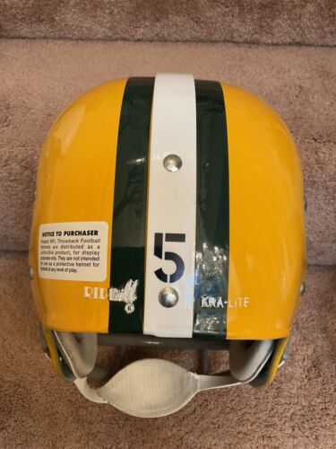 Riddell Kra-Lite RK2 Green Bay Packers Football Helmet Paul Hornung Autograph Sports Mem, Cards & Fan Shop:Fan Apparel & Souvenirs:Football-NFL Riddell   