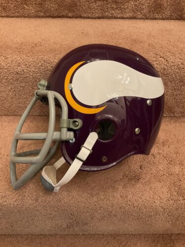 Minnesota Vikings Painted Horns RK2 Style Suspension Football Helmet Tinglehoff Sports Mem, Cards & Fan Shop:Fan Apparel & Souvenirs:Football-NFL Riddell   