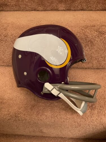 Minnesota Vikings Painted Horns RK2 Style Suspension Football Helmet Alan  Page