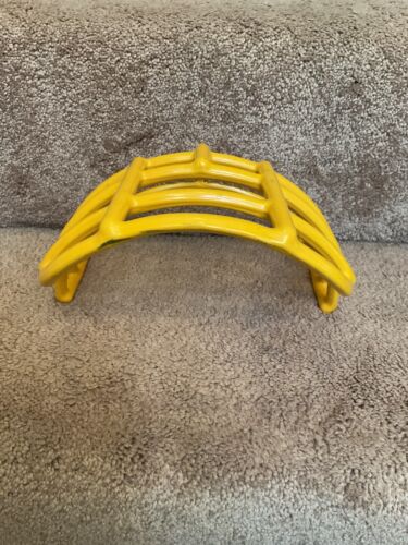 Vintage Riddell 1980s NJOP Football Helmet Yellow Gold 3-Dot Facemask USFL Sporting Goods:Team Sports:Football:Clothing, Shoes & Accessories:Helmets & Hats Riddell