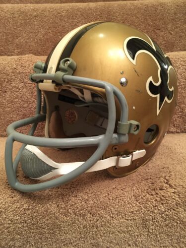 Vintage Riddell Kra-Lite TK Football Helmet 1973 New Orleans Saints Abramowicz Sports Mem, Cards & Fan Shop:Fan Apparel & Souvenirs:Football-NFL Riddell
