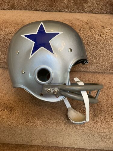 Riddell Kra-Lite RK2 Suspension Football Helmet 1966 Dallas Cowboys Don Perkins Sports Mem, Cards & Fan Shop:Fan Apparel & Souvenirs:Football-NFL Riddell
