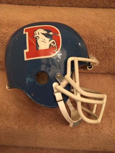 Vintage Original Authentic Wilson F2101 Football Helmet Denver Broncos Elway Sports Mem, Cards & Fan Shop:Fan Apparel & Souvenirs:Football-NFL Riddell