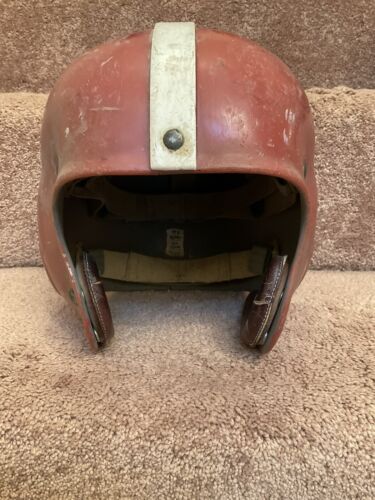 Riddell 1950s RT2 Vintage Football Helmet Rare Snap In Jaw Pads Type Sports Mem, Cards & Fan Shop:Fan Apparel & Souvenirs:Football-NFL Riddell