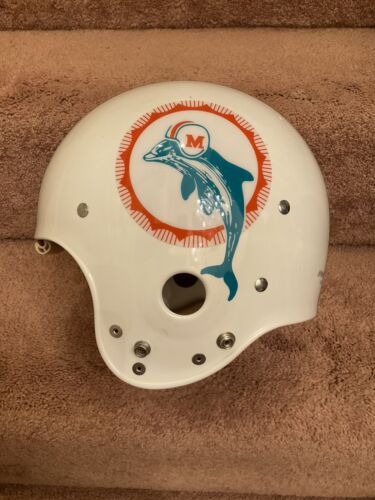 Vintage 1972 Riddell Kra-Lite II Football Helmet Miami Dolphins Undrilled! Sports Mem, Cards & Fan Shop:Fan Apparel & Souvenirs:Football-NFL Riddell