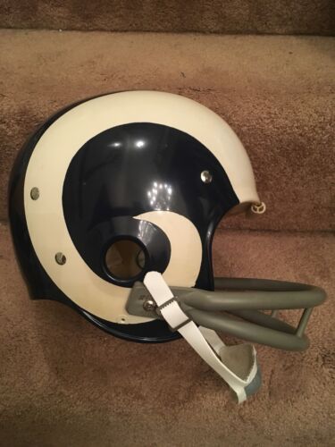 Los Angeles Rams Riddell Throwback TK Football Helmet 1971 Painted Horns RARE! Sports Mem, Cards & Fan Shop:Fan Apparel & Souvenirs:Football-NFL WESTBROOKSPORTSCARDS   