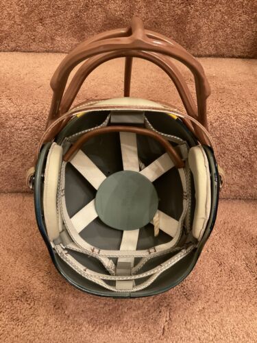 Los Angeles Rams Throwback RK4 Football Helmet 1950s Painted Horns Cowcatcher Sports Mem, Cards & Fan Shop:Fan Apparel & Souvenirs:Football-NFL WESTBROOKSPORTSCARDS